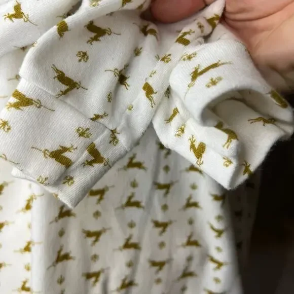 Partners by Mervyns Womens Cotton Top Mock Neck Long Sleeve Small Holiday Print - Picture 7 of 7